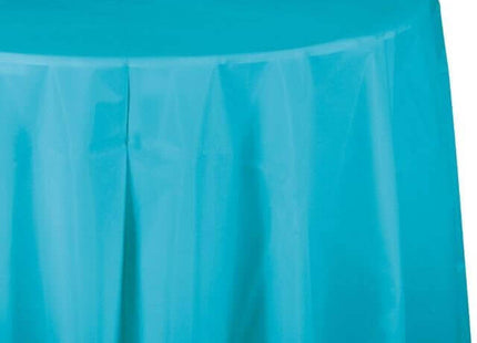 Bermuda Blue Oct Round Tablecover - SKU:703552 - UPC:073525812830 - Party Expo