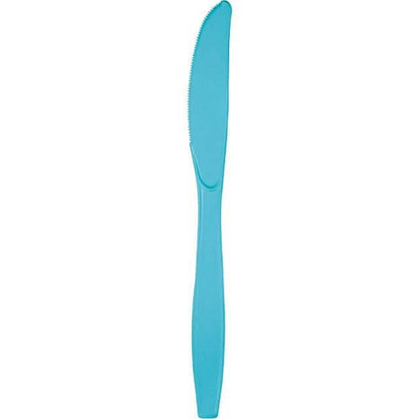 Bermuda Blue Plastic Knives - SKU:010618- - UPC:073525191836 - Party Expo