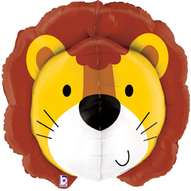 Betallic - 30" Dimensional Lion Mylar Balloon - SKU:86615 - UPC:030625355681 - Party Expo
