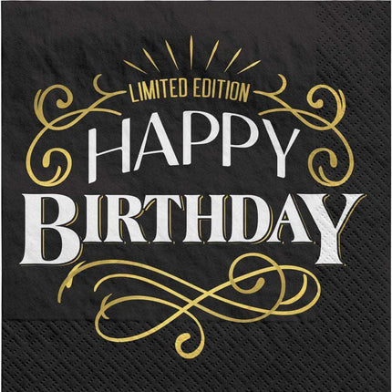 Better with Age Birthday Napkin - SKU:502838 - UPC:192937335147 - Party Expo