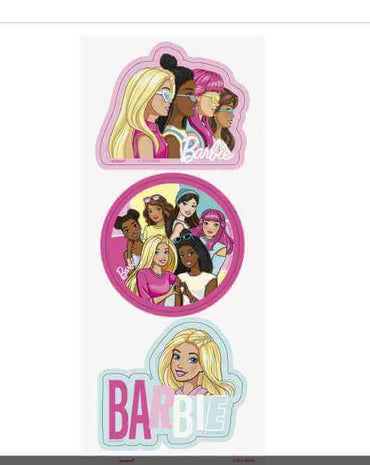 Barbie - Stickers (3ct) - SKU:41325 - UPC:011179413256 - Party Expo