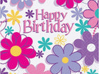 Birthday Blossom Beverage Napkins (16ct) - SKU:40271 - UPC:011179402717 - Party Expo