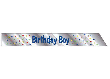 Birthday Boy Foil Sash - SKU:094001 - UPC:073525675299 - Party Expo