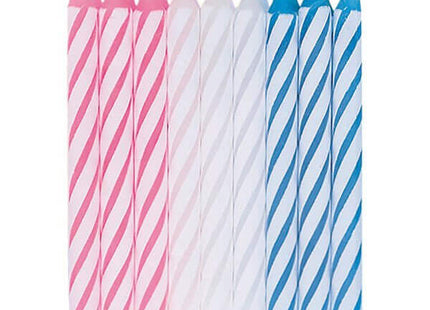 Birthday Candles in Holders - Assorted Colors (18ct) - SKU:7902 - UPC:011179079025 - Party Expo