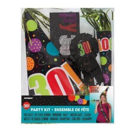 Birthday Cheer 30th Birthday Party Kit - SKU:46083 - UPC:011179460830 - Party Expo