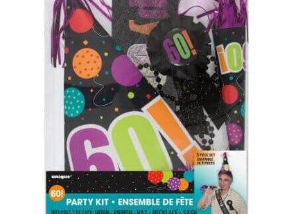 Birthday Cheer 60th Birthday Party Accessories Kit - SKU:46086 - UPC:011179460861 - Party Expo