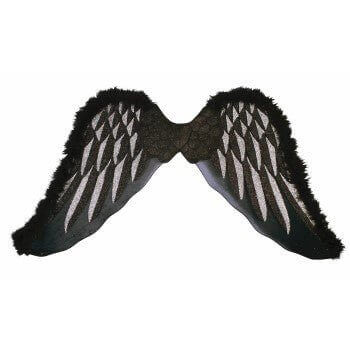 Black Angel Costume Wings - Small - SKU:74723 - UPC:721773747236 - Party Expo