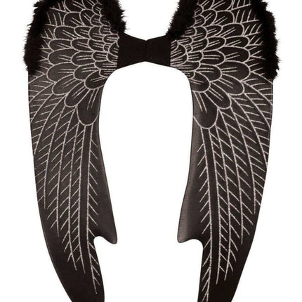 Black Angel Wings - Large - SKU:74728 - UPC:721773747281 - Party Expo