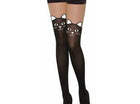 Black Cat Printed Stockings - SKU:78362 - UPC:721773783623 - Party Expo