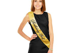 Black & Gold Birthday Girl Sash - SKU:318122 - UPC:039938340728 - Party Expo