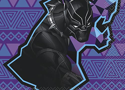 Black Panther - 9" Lunch Napkins (16ct) - SKU:29692 - UPC:011179296927 - Party Expo