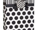 Black Polka Dot Bow Gift Bag - SKU:64499 - UPC:011179644995 - Party Expo