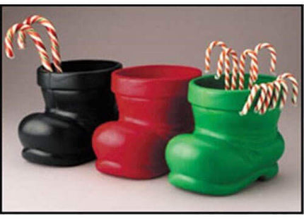 Black Santa Boot (1 piece) - SKU:PAC5003 - UPC:042465950032 - Party Expo