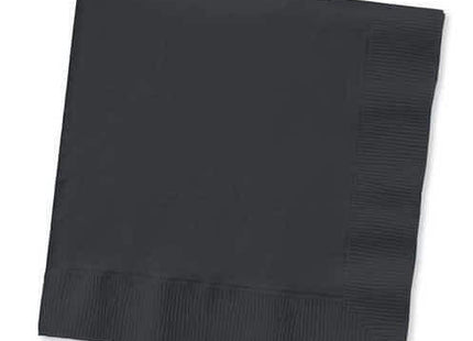 Touch of Color - Black Velvet Beverage Napkins (50ct) - SKU:57134B - UPC:039938167820 - Party Expo