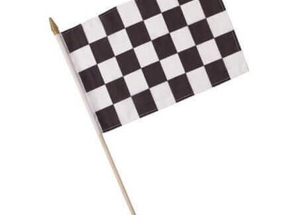 Black & White Check Cloth Racing Flag - SKU:040202- - UPC:073525536170 - Party Expo