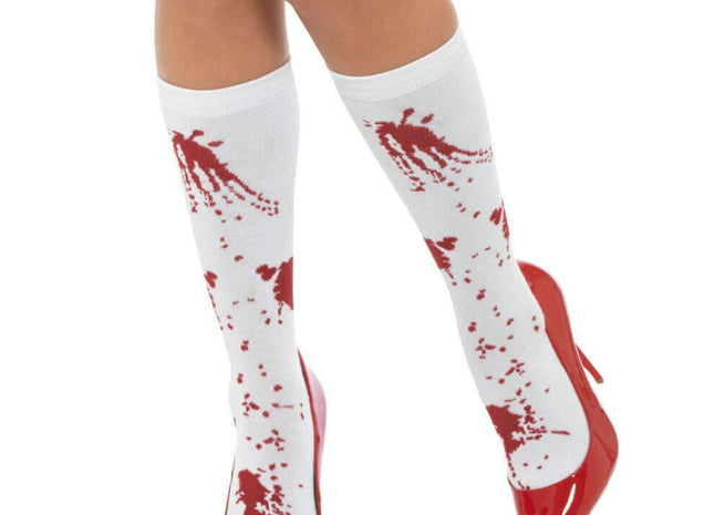 Blood Splatter Socks - SKU:44773 - UPC:5020570495421 - Party Expo