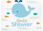 Blue Baby Whale Baby Shower Napkins (16ct) - SKU:322198 - UPC:039938389239 - Party Expo