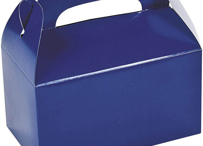 Blue Treat Boxes (6ct) - SKU:33594 - UPC:886102080801 - Party Expo