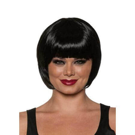 Bob Cut Wig - Black - SKU:30411 - UPC:843248153363 - Party Expo