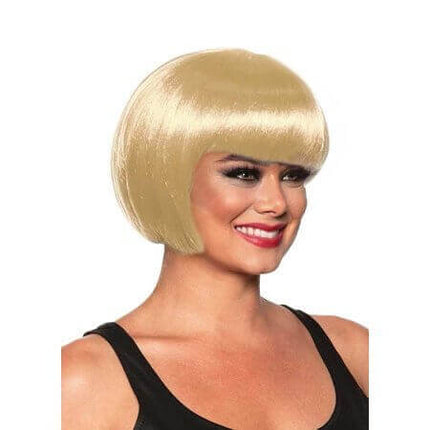 Bob Cut Wig - Blonde - SKU: - UPC:843248153370 - Party Expo