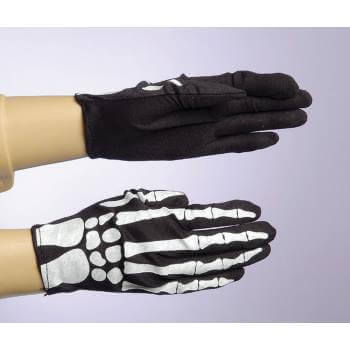 Bony Hands Skeleton Stretch Gloves - Adult - SKU:40133 - UPC:721773401336 - Party Expo