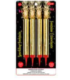 Bottle Sparklers (4 Count) - SKU:CF-4 Sparklers - UPC:775710100585 - Party Expo