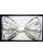 BOWTIE Sequin WHITE - SKU:BT205 - UPC:831687026089 - Party Expo