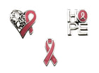 Breast Cancer Awareness Tac Pin - (3pcs) - SKU:DS27947 - UPC:212550498910 - Party Expo