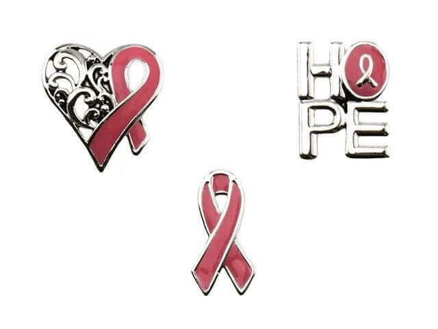 Breast Cancer Awareness Tac Pin - (3pcs) - SKU:DS27947 - UPC:212550498910 - Party Expo