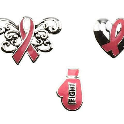 Breast Cancer Awareness 3 piece Tac Pin - SKU:DS27948 - UPC:212547373237 - Party Expo