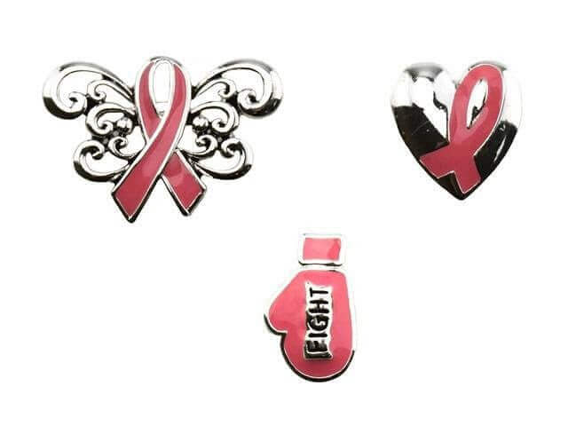 Breast Cancer Awareness 3 piece Tac Pin - SKU:DS27948 - UPC:212547373237 - Party Expo