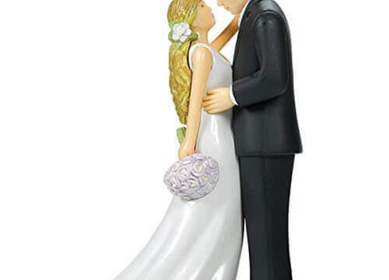 Bride & Groom with Bouquet Cake Topper - SKU:100006 - UPC:013051539580 - Party Expo