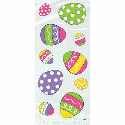 Bright Easter Cellophane Gift Bags with Twist Ties (20ct) - SKU:44957 - UPC:011179449576 - Party Expo
