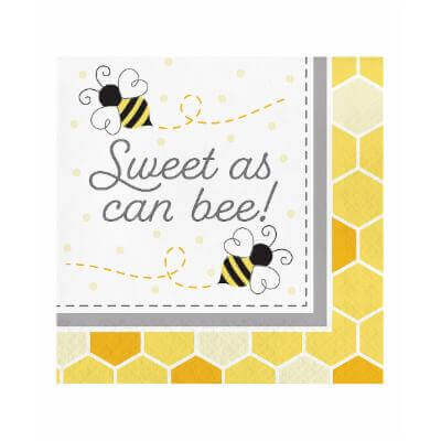 Bumblebee Baby - Sweet Luncheon Napkins - SKU:339889 - UPC:039938619015 - Party Expo