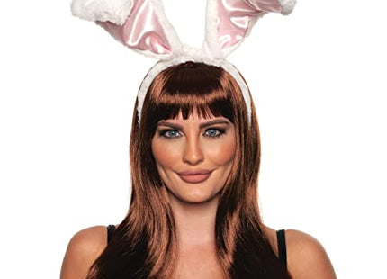 Bunny Ears & Tail Set (White & Pink) - SKU:30564 - UPC:843248156845 - Party Expo