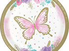 Butterfly Shimmer 7oz. Plate - SKU:354580 - UPC:039938845629 - Party Expo