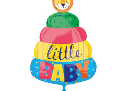 Cake Shaped Little Baby Mylar Balloon - SKU:87733 - UPC:026635355896 - Party Expo
