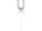 Cake Topper Number '0' - Silver - SKU:85812 - UPC:8712364858129 - Party Expo