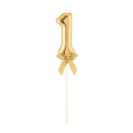 Cake Topper Number '1' - Gold - SKU:85803 - UPC:8712364858037 - Party Expo