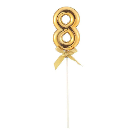 Cake Topper Number '8' - Gold - Party Expo
