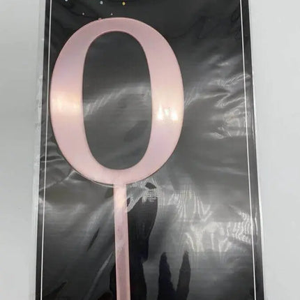 Cake Topper Rose Gold #0 - Party Expo