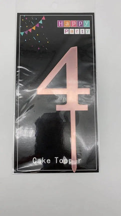 Cake Topper Rose Gold #4 - Party Expo