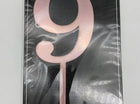 Cake Topper Rose Gold #9 - SKU: - UPC:677545150998 - Party Expo