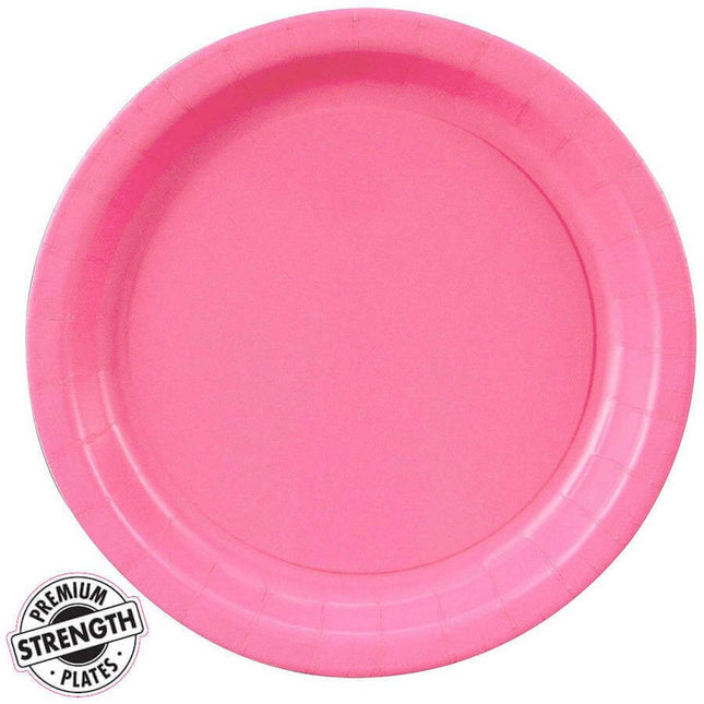 Candy Pink 9" Plate - SKU:473042B - UPC:073525740119 - Party Expo
