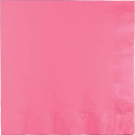Candy Pink Lunch Napkins - SKU:583042B - UPC:073525739991 - Party Expo