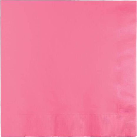 Candy Pink Lunch Napkins - SKU:583042B - UPC:073525739991 - Party Expo