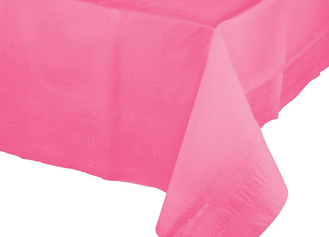 Candy Pink Tis-Ply Tablecover 54*108 - SKU:711344 - UPC:073525740188 - Party Expo
