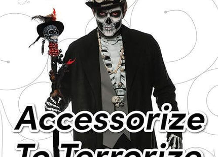 Cane- Skull with Crown - SKU:30803OS - UPC:843248161641 - Party Expo
