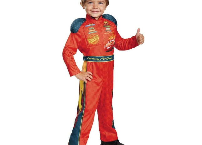 Cars 3 - Lightning McQueen Classic Costume - Toddler (3T-4T) - SKU:19875M - UPC:039897198750 - Party Expo