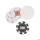 Casino Night Poker Chip Playing Cards - SKU:13942769 - UPC:192073858432 - Party Expo